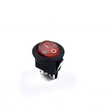 JEC Round Rocker red Switch 6A 250V On-off Round Type Rocker Switch With Light